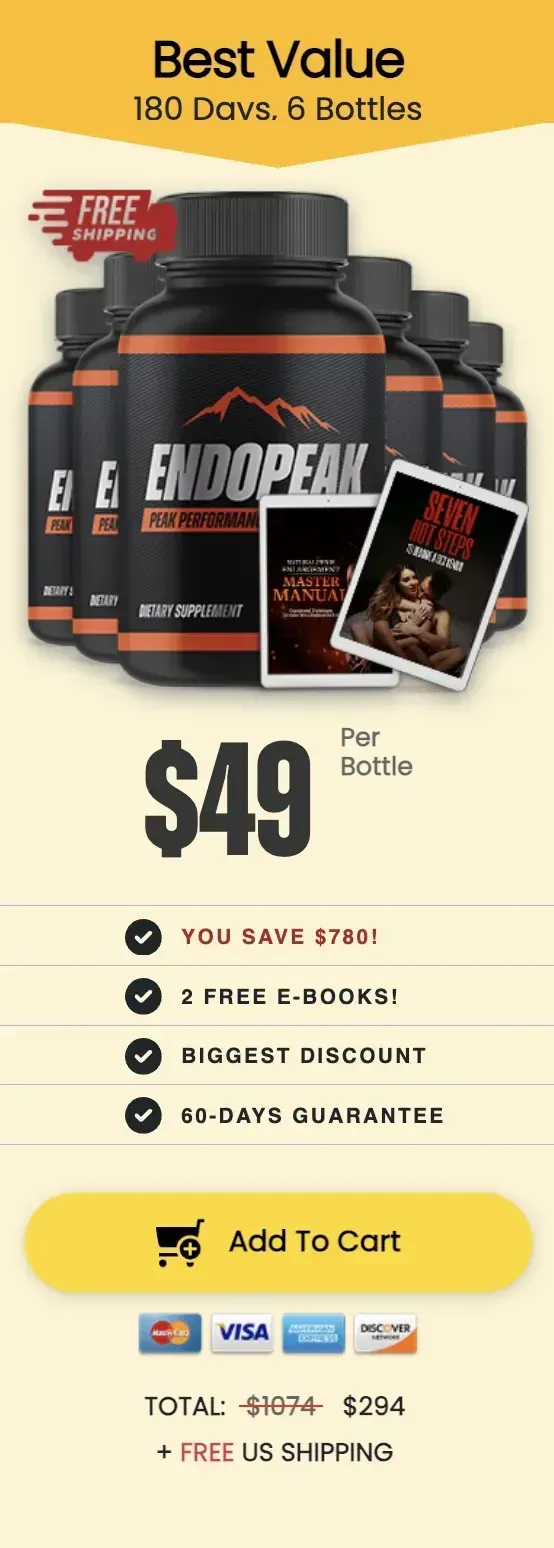 Endopeak 6 bottles